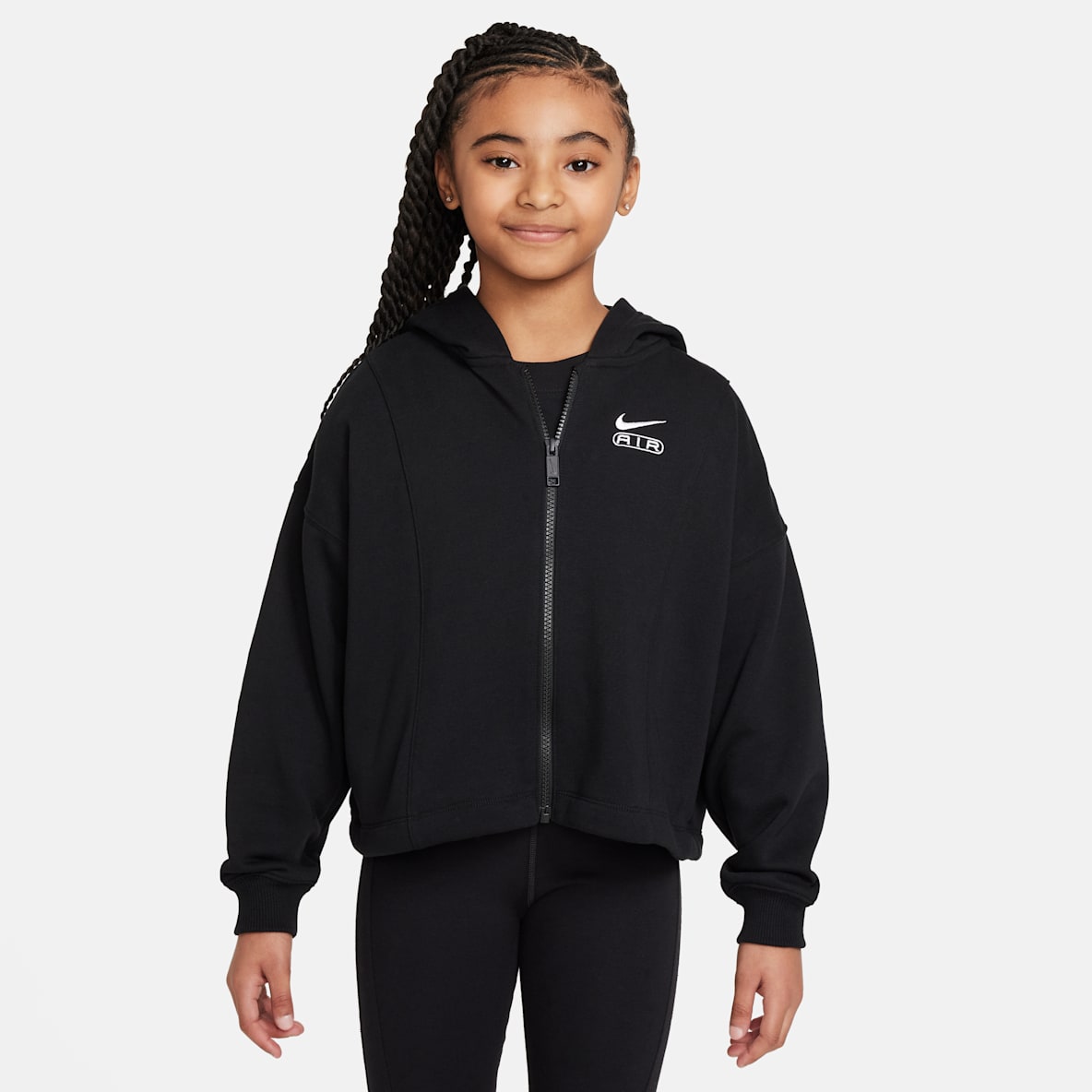 Nike Air Nike Air Girls' French Terry Full-Zip Hoodie