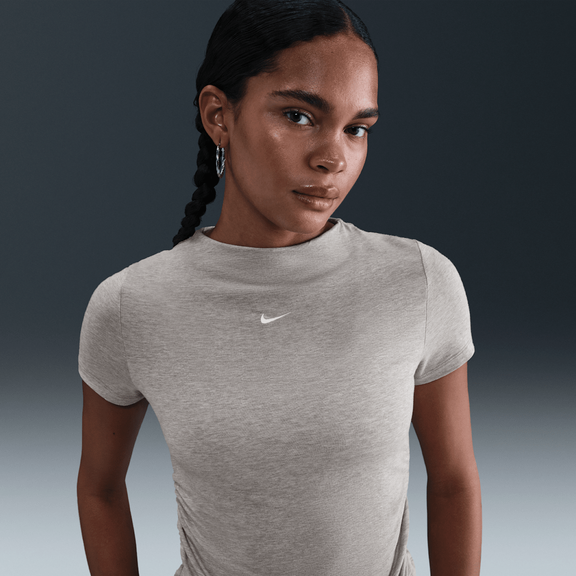 Nike Sportswear Chill Knit Nike Sportswear Chill Knit Women's Tight Short-Sleeve Mock-Neck Top