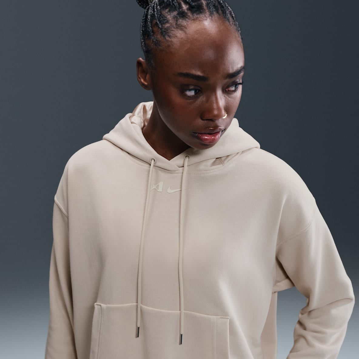A'ja Wilson A'ja Wilson Women's Oversized Cropped Basketball Hoodie