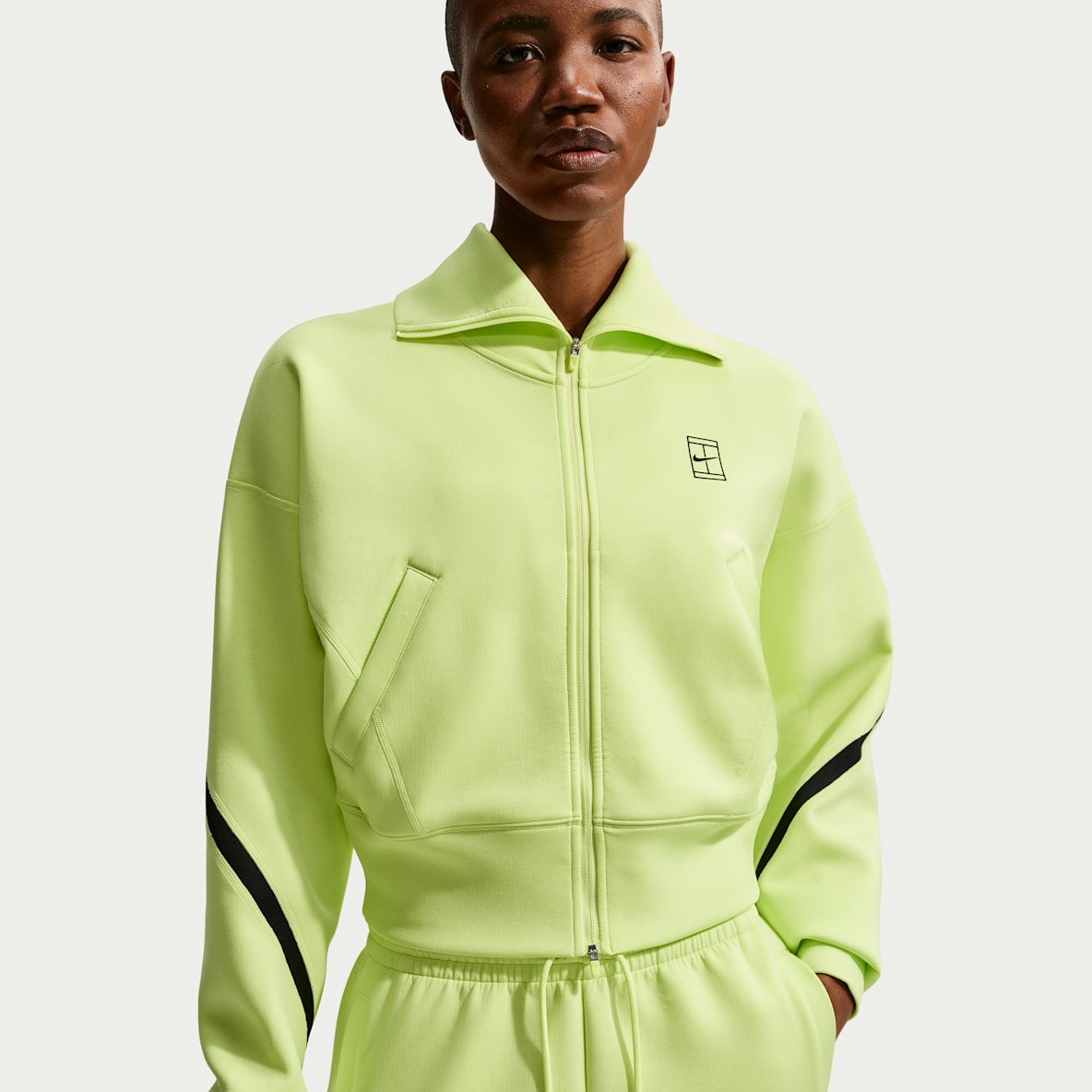 Nike Advantage Dri-FIT tennisjakke med hel glidelås til dame