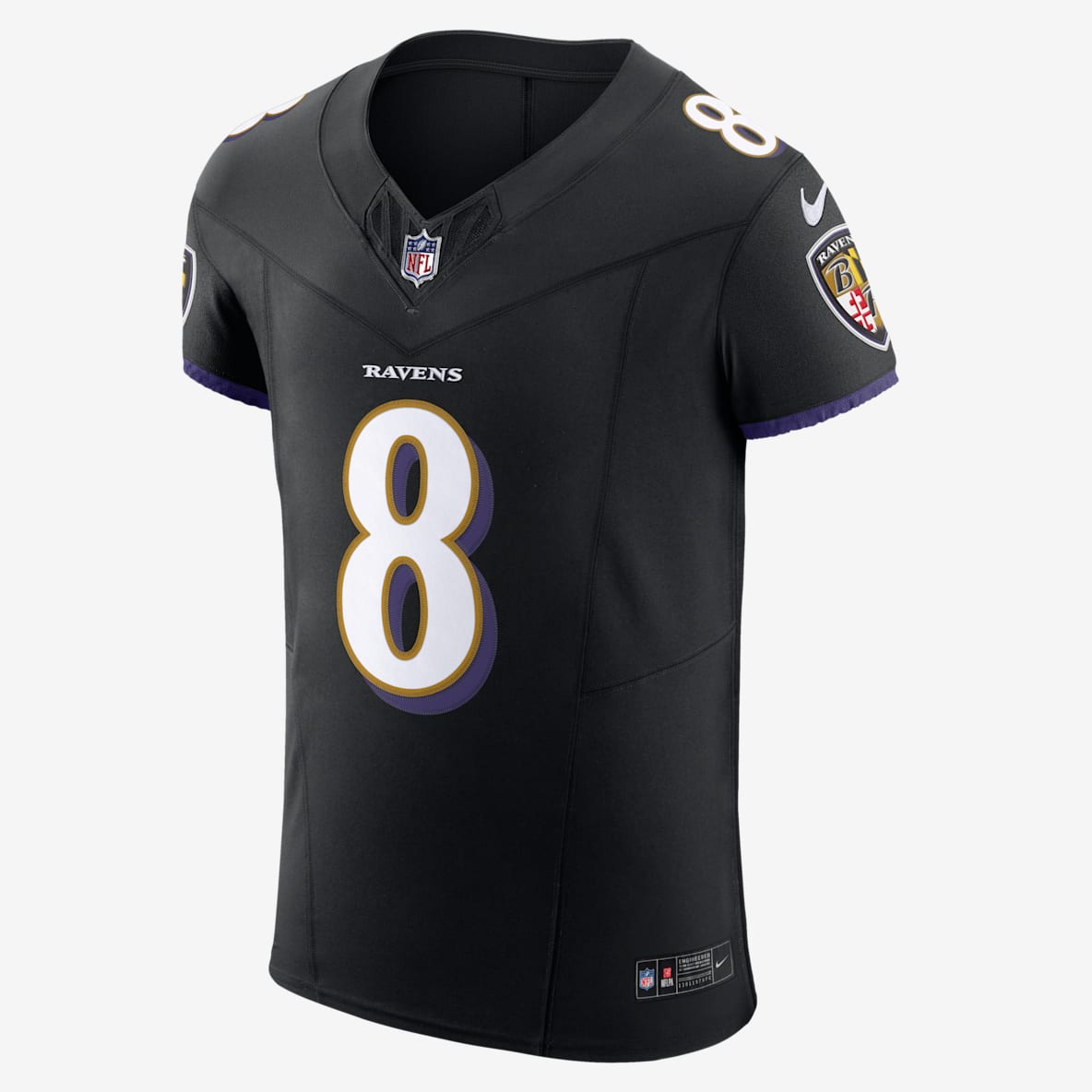 Lamar Jackson Baltimore Ravens Lamar Jackson Baltimore Ravens Jersey de fútbol americano Nike Dri-FIT de la NFL Elite para hombre