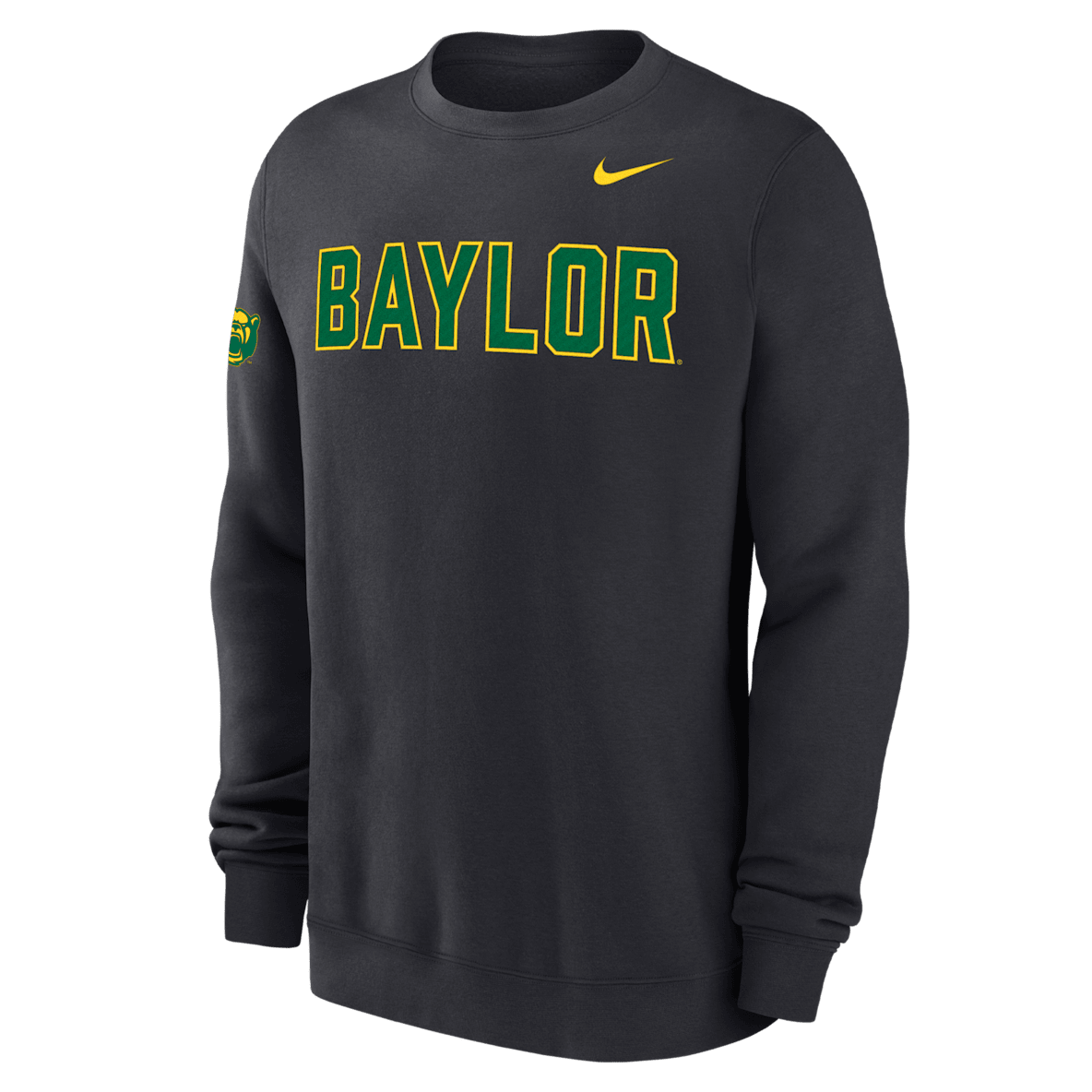 Baylor Club Fleece Baylor Club Fleece Sudadera de cuello redondo universitaria Nike para hombre