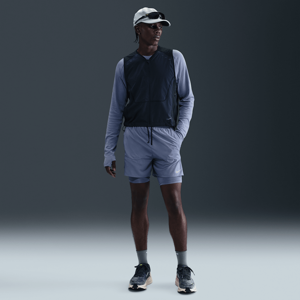 Nike Stride Nike Stride Men's Dri-FIT 13cm (approx.)Hybrid Running Shorts