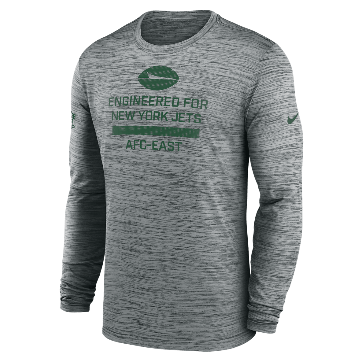 New York Jets Sideline Team Issue Velocity New York Jets Sideline Team Issue Velocity Men's Nike Dri-FIT NFL Long-Sleeve T-Shirt