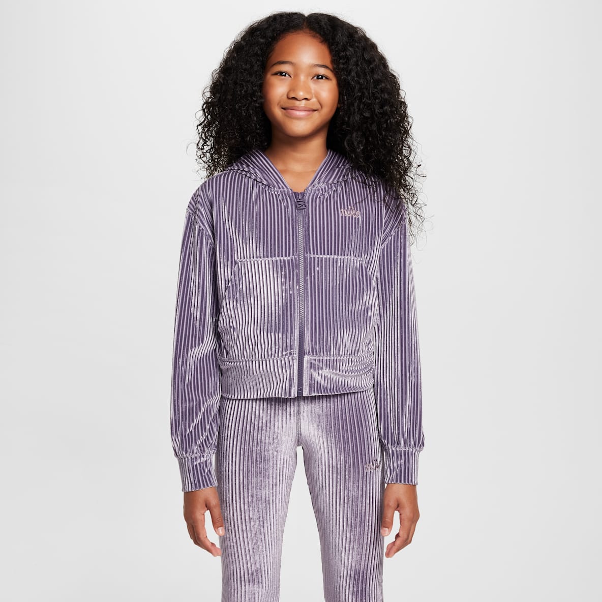 Nike Sportswear Nike Sportswear Big Kids' (Girls') Full-Zip Ribbed Hoodie