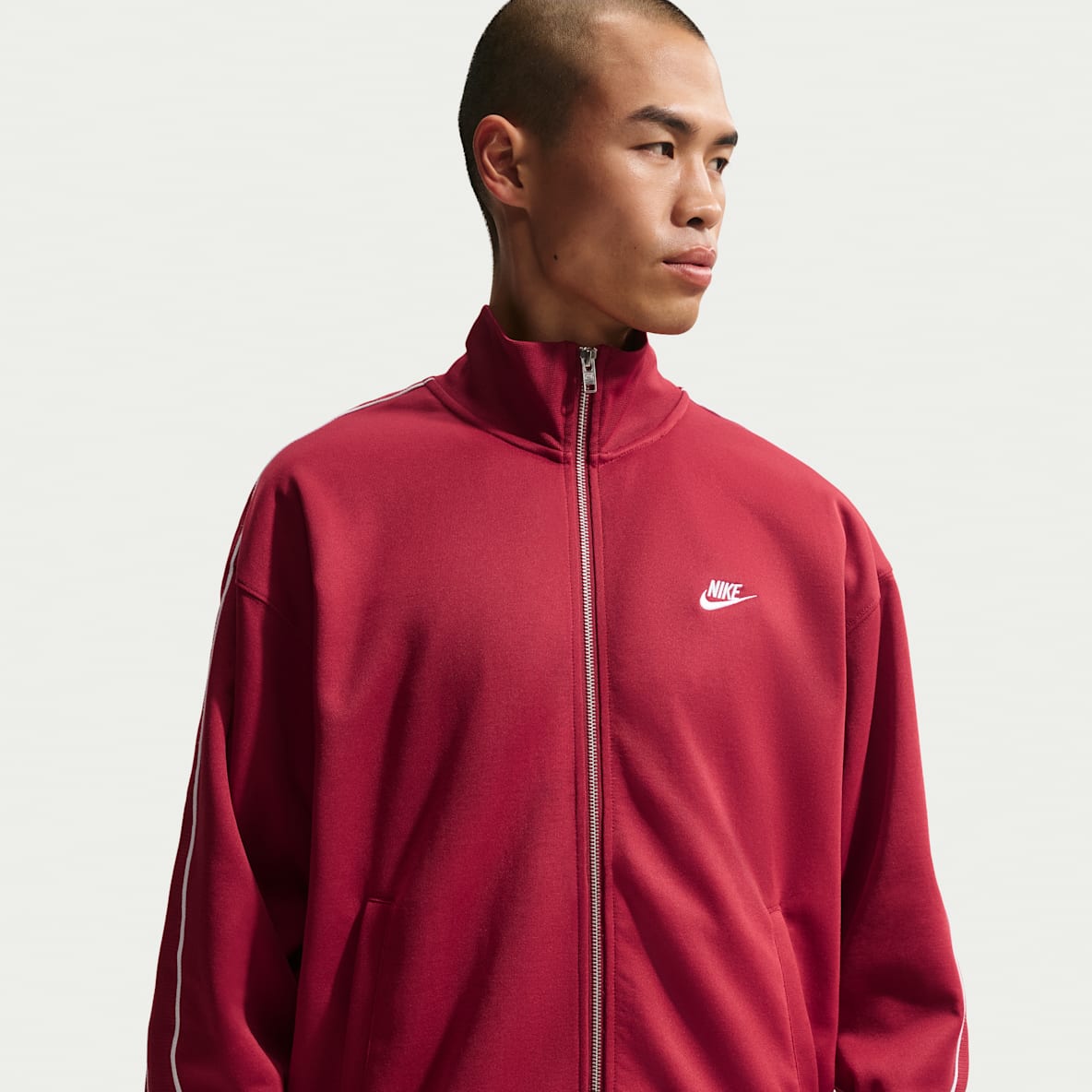 나이키 스포츠웨어 클럽 남성 오버사이즈 니트 트랙 재킷