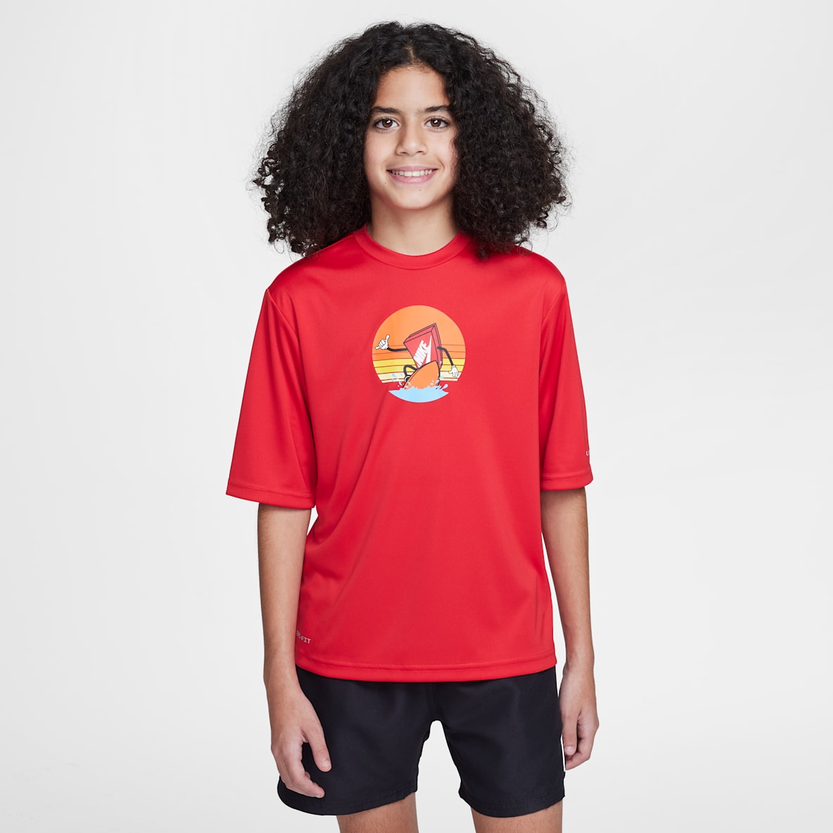 Nike Swim Hydroguard Nike Swim Hydroguard Playera de manga corta Dri-FIT para niño talla grande