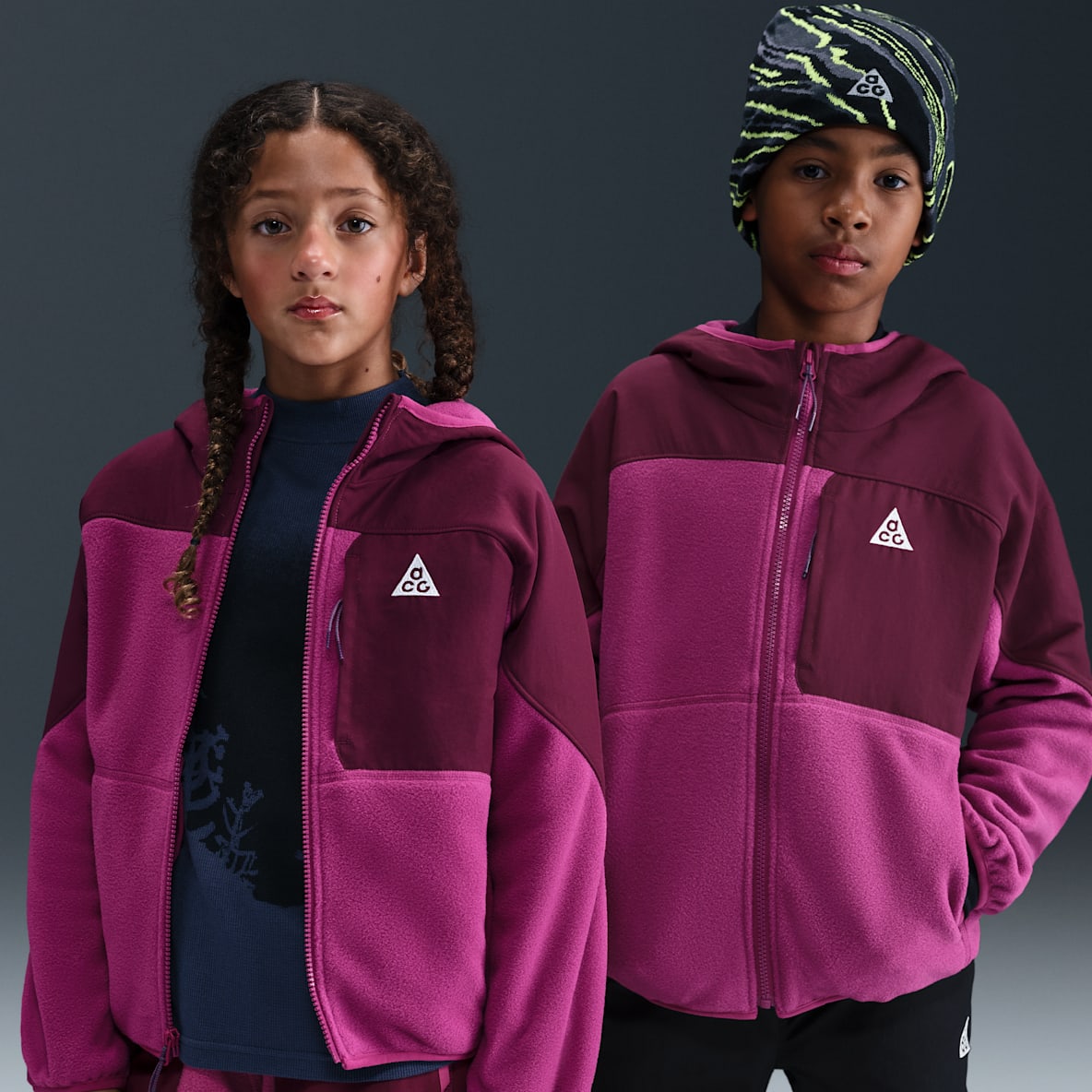Nike ACG "Wolf Tree" Nike ACG "Wolf Tree" Sudadera con gorro Polartec® de cierre completo para niños talla grande