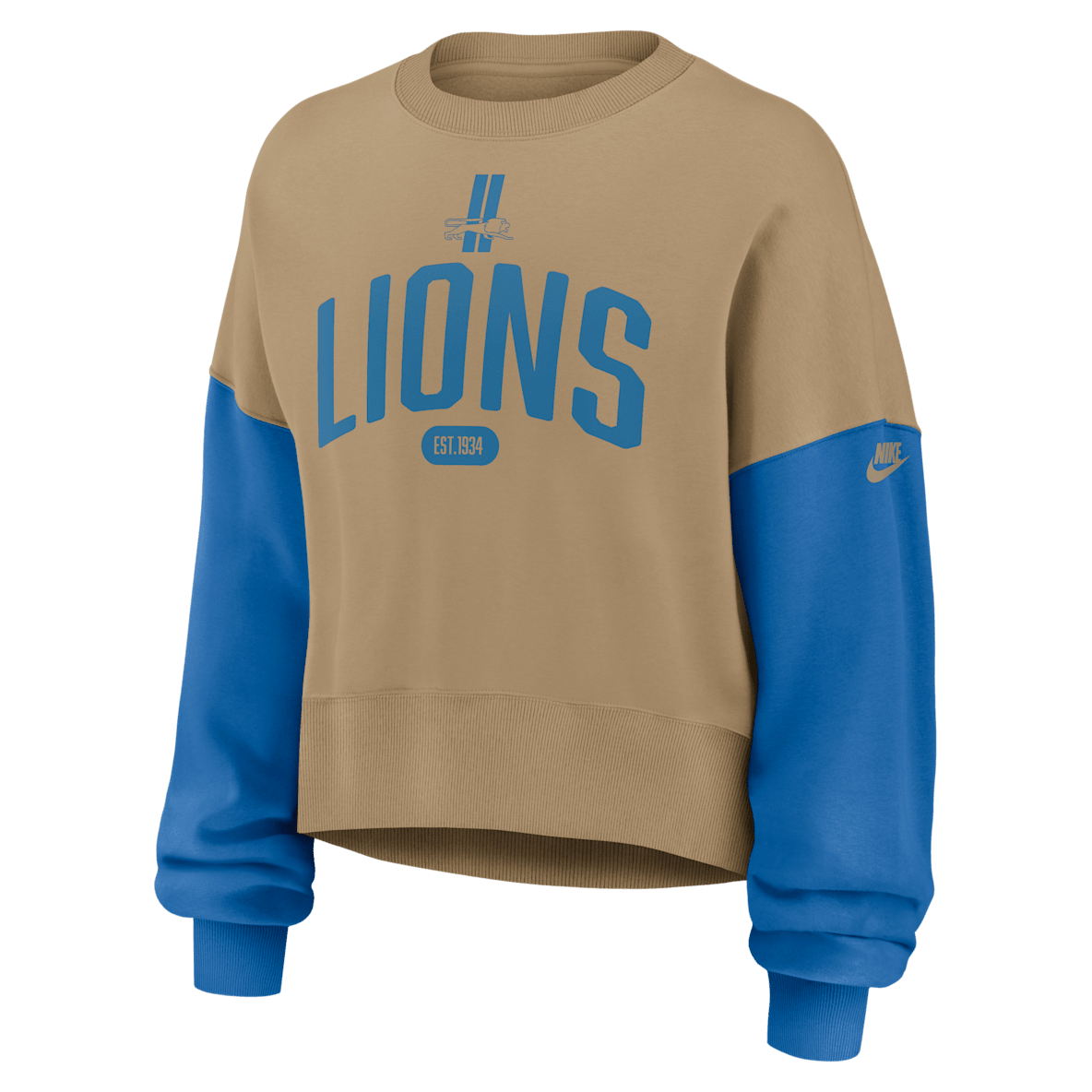 Detroit Lions Rewind Detroit Lions Rewind Women's Nike NFL Pullover Crew