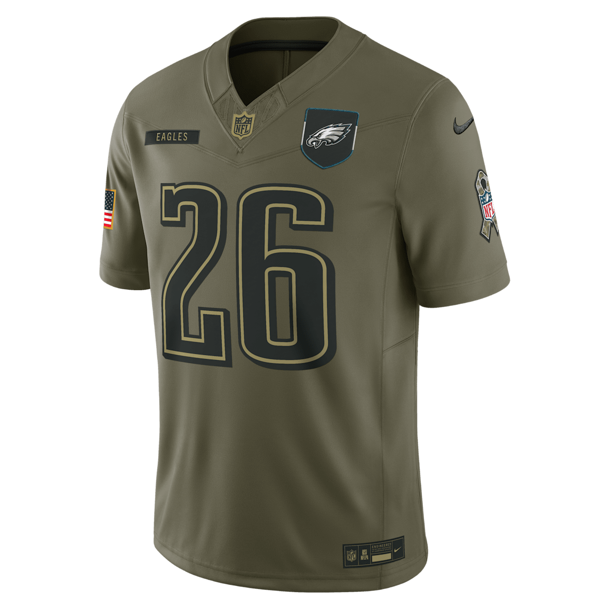 Saquon Barkley Philadelphia Eagles Salute to Service Saquon Barkley Philadelphia Eagles Salute to Service Men's Nike Dri-FIT NFL Limited Jersey