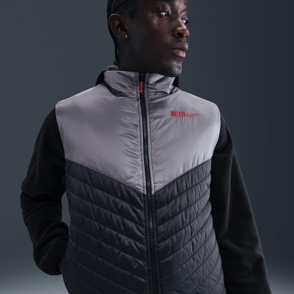 Atlético Madrid Windrunner Atlético Madrid Windrunner Nike Therma-FIT mittelschwere Fußballweste (Herren)