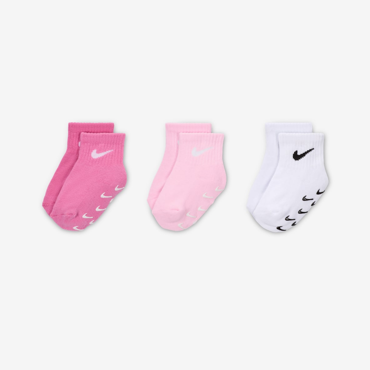 Nike Baby/Toddler Gripper Ankle Socks (3 Pairs)