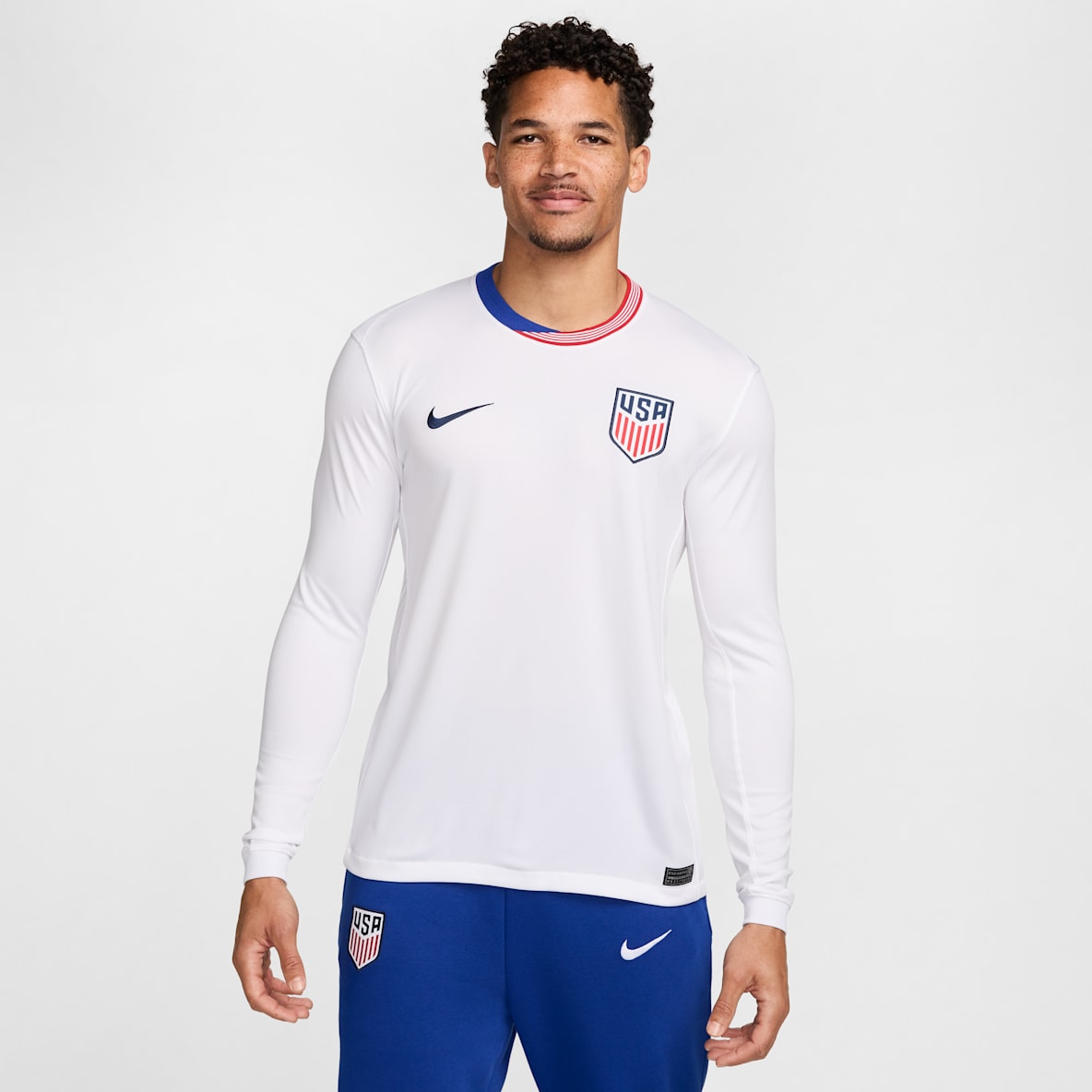 USMNT 2024 Stadium Home USMNT 2024 Stadium Home Men's Nike Dri-FIT Soccer Long-Sleeve Replica Jersey