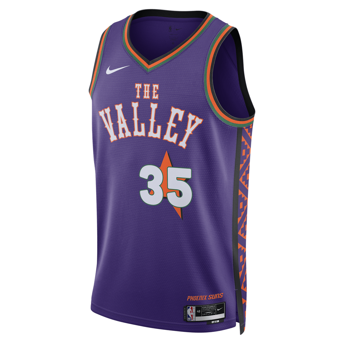 Kevin Durant Phoenix Suns 2024/25 City Edition Kevin Durant Phoenix Suns 2024/25 City Edition 男款 Nike Dri-FIT NBA Swingman 球衣