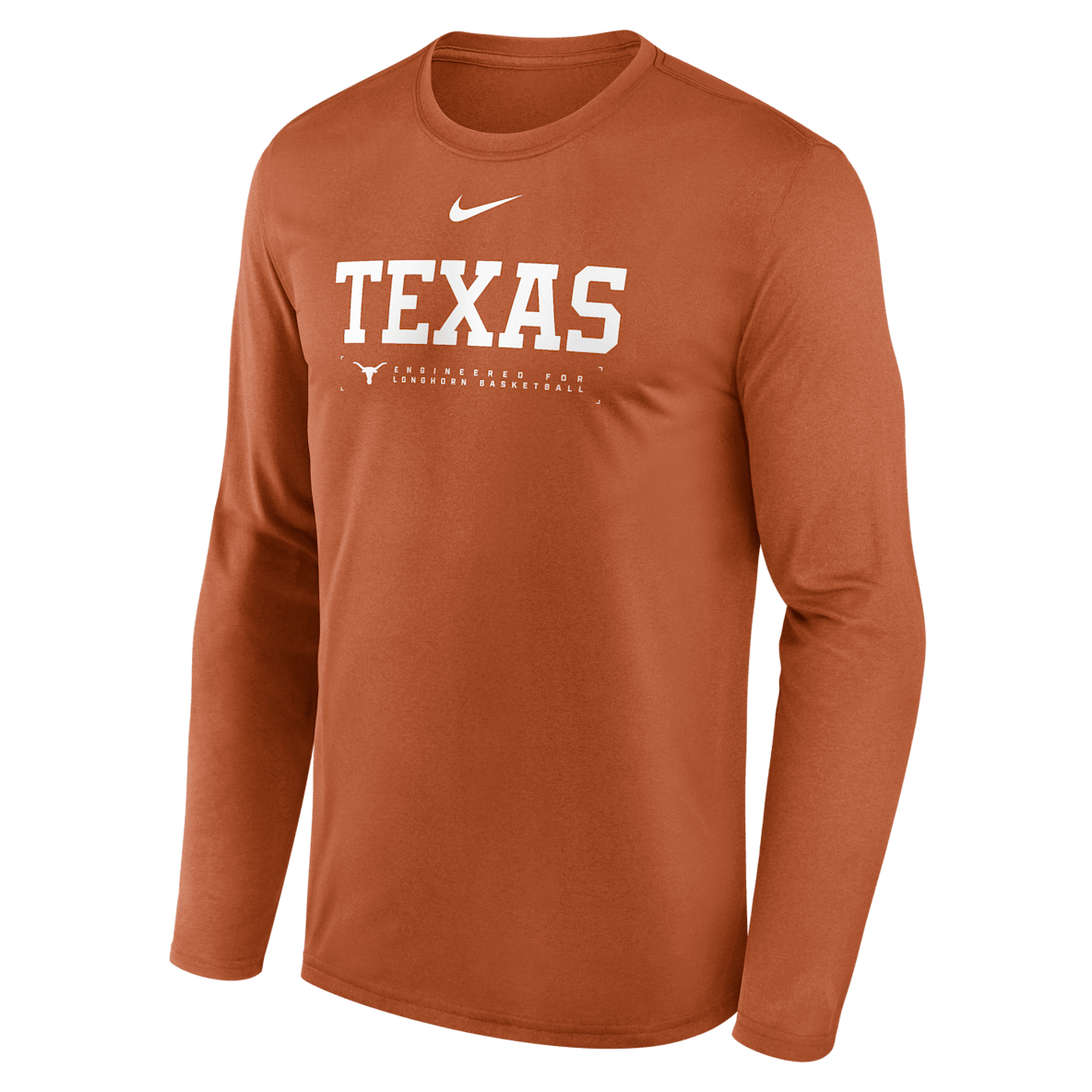 Texas Courtside Basketball Shootaround Legend Texas Courtside Basketball Shootaround Legend Men's Nike Dri-FIT College Long-Sleeve T-Shirt