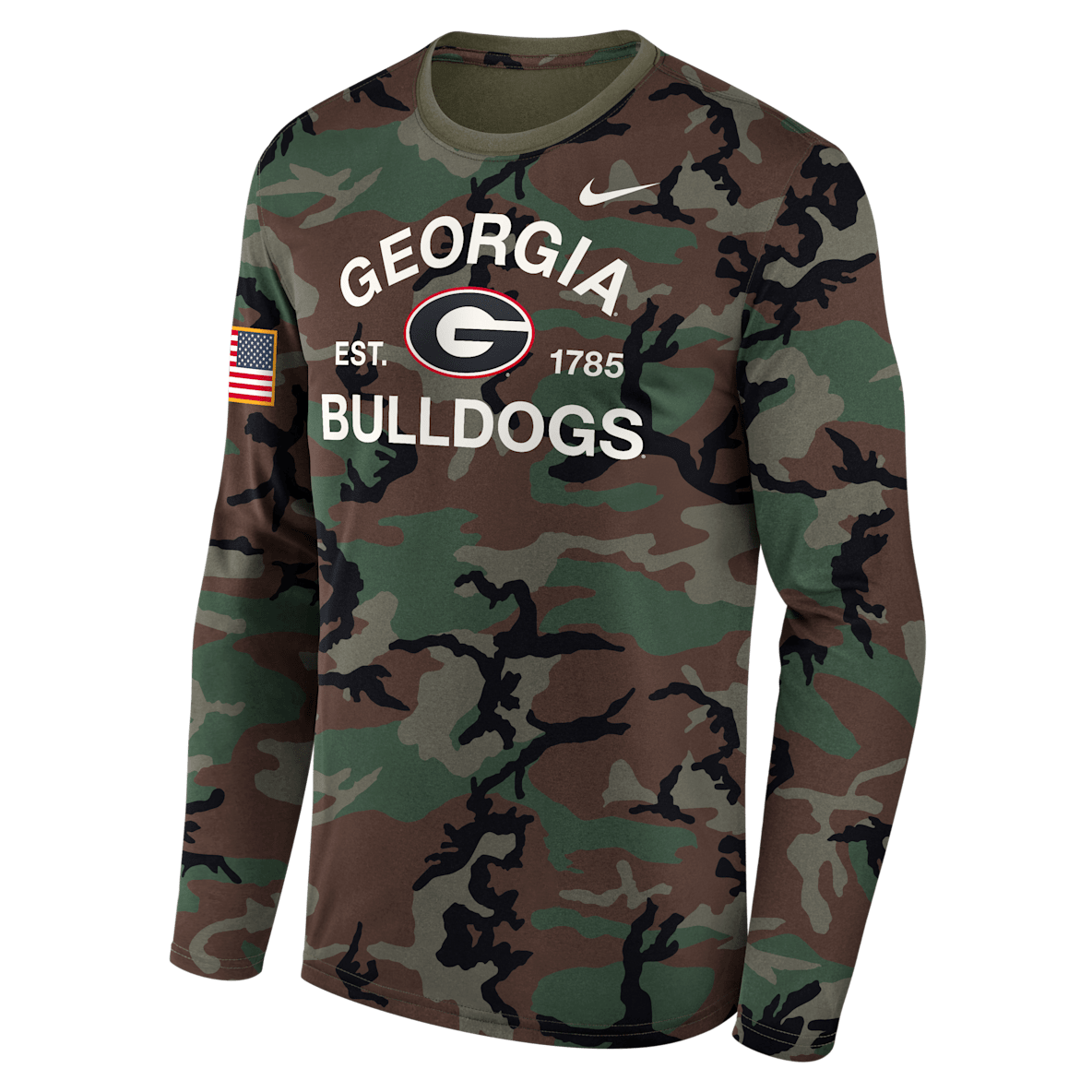 Georgia 2025 Military Appreciation Legend Georgia 2025 Military Appreciation Legend Men's Nike Dri-FIT College Long-Sleeve T-Shirt
