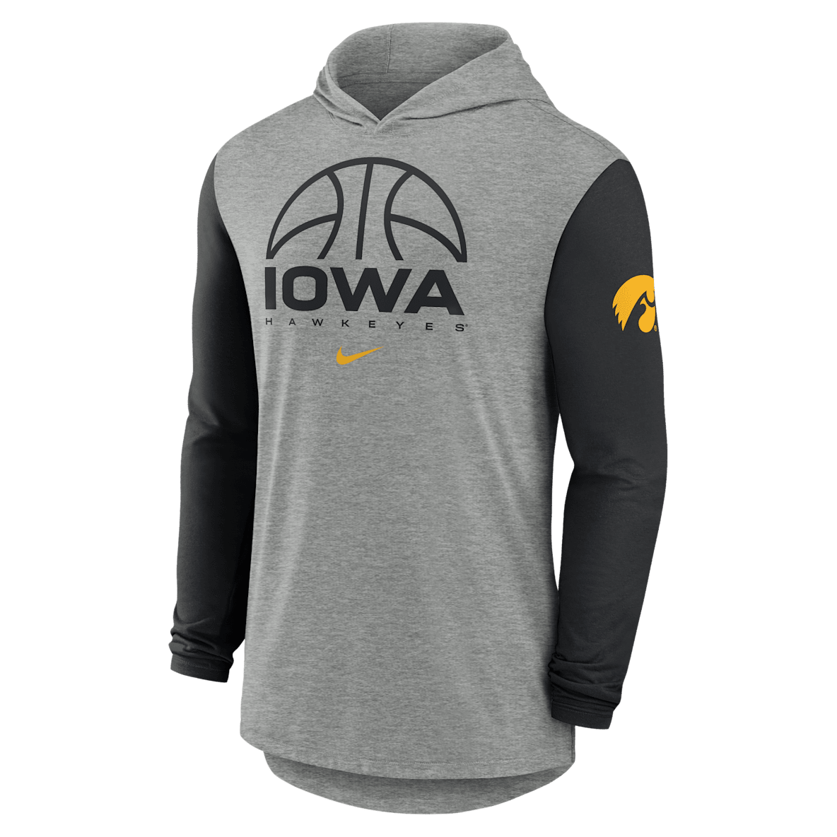 Iowa Basketball Iowa Basketball Men's Nike Dri-FIT College Long-Sleeve Hooded T-Shirt