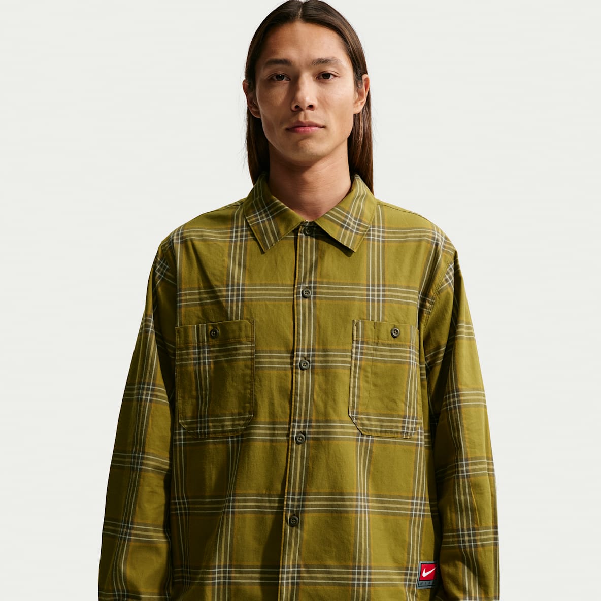 Nike Life Men's Long-Sleeve Flannel Shirt