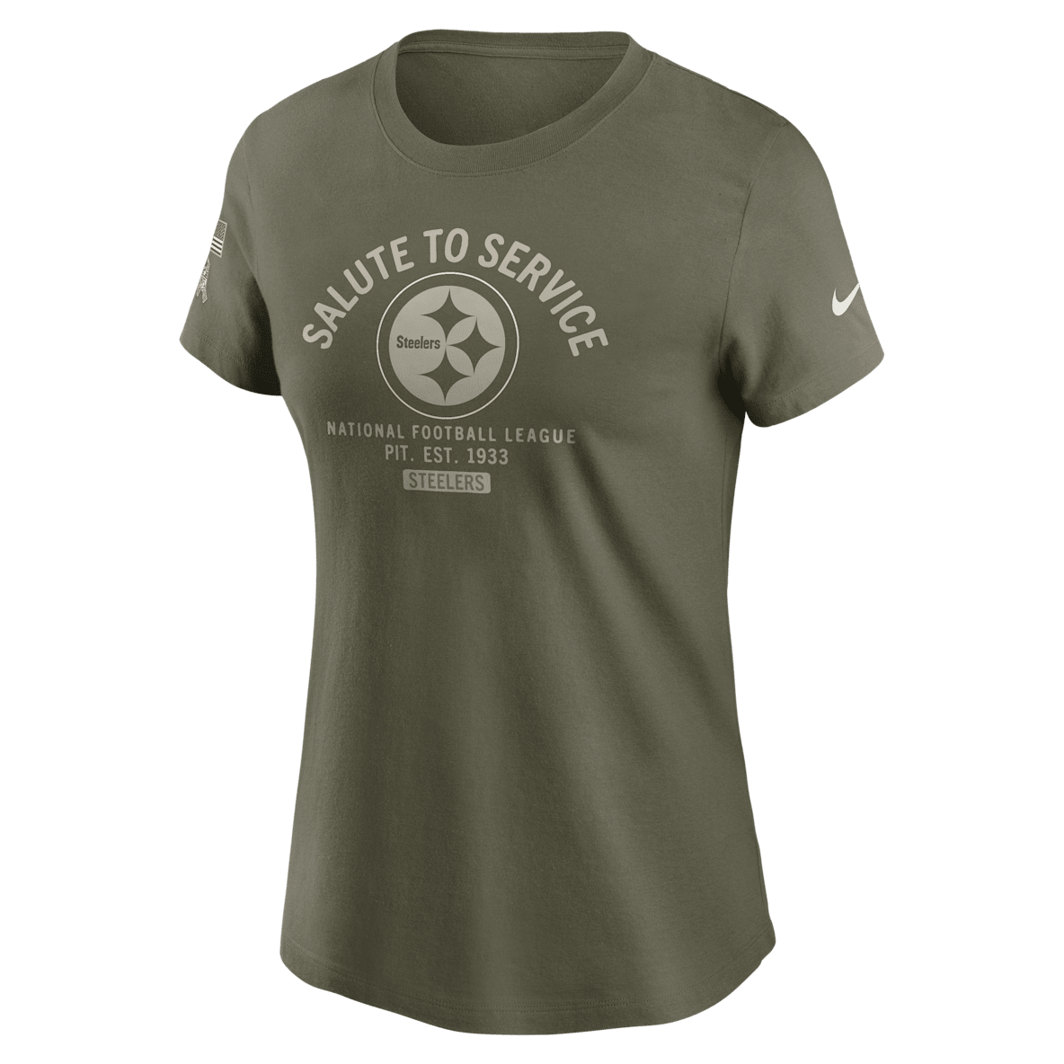 Pittsburgh Steelers Salute to Service Sideline Pittsburgh Steelers Salute to Service Sideline Playera Nike de la NFL para mujer
