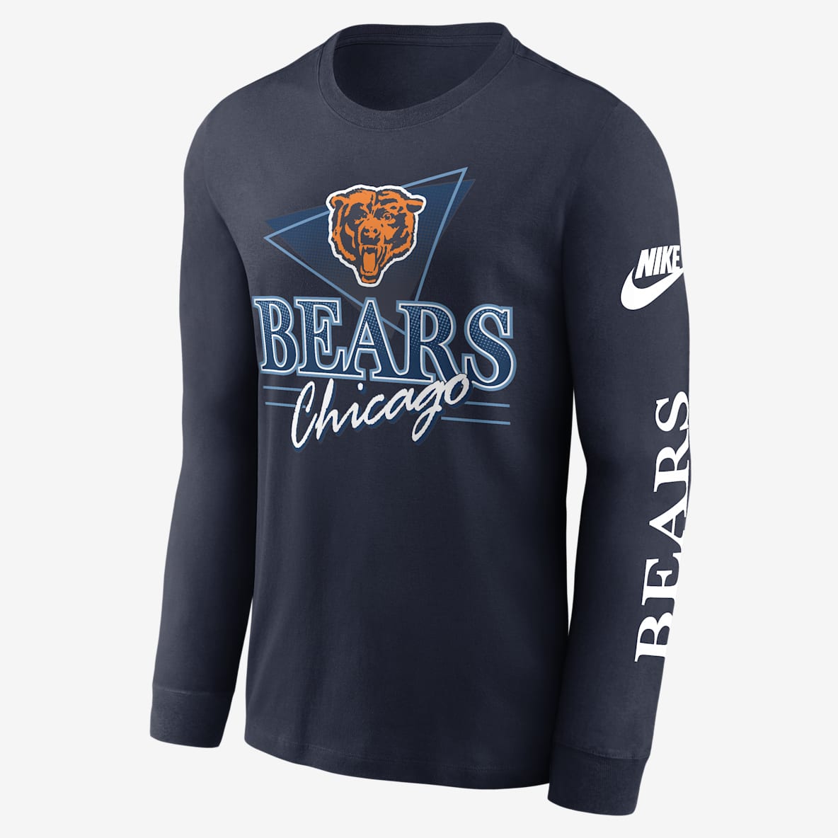 Chicago Bears Rewind Playera de manga larga Nike de la NFL para hombre