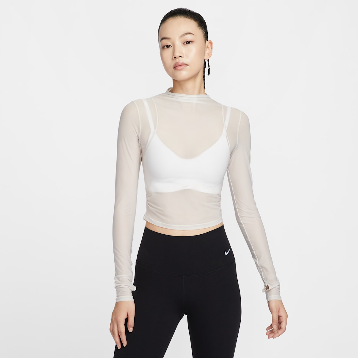 ナイキ ゼンビー ナイキ ゼンビー ウィメンズ Dri-FIT ロングスリーブ シアー トップ