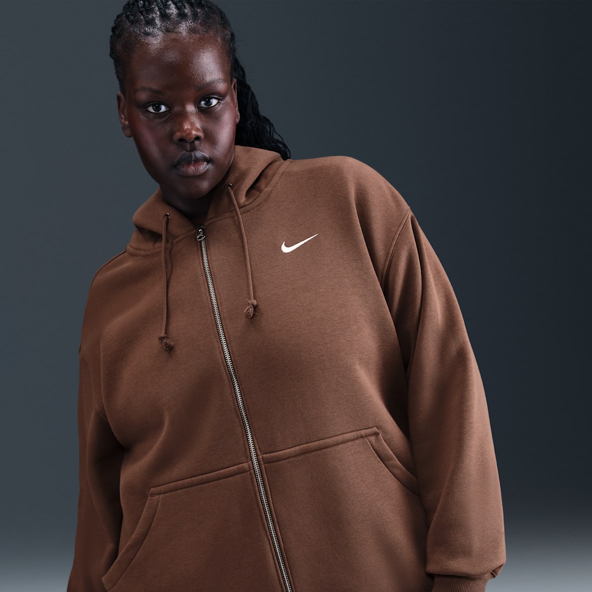 Nike Sportswear Phoenix Fleece Nike Sportswear Phoenix Fleece Women's Oversized Full-Zip Hoodie (Plus Size)