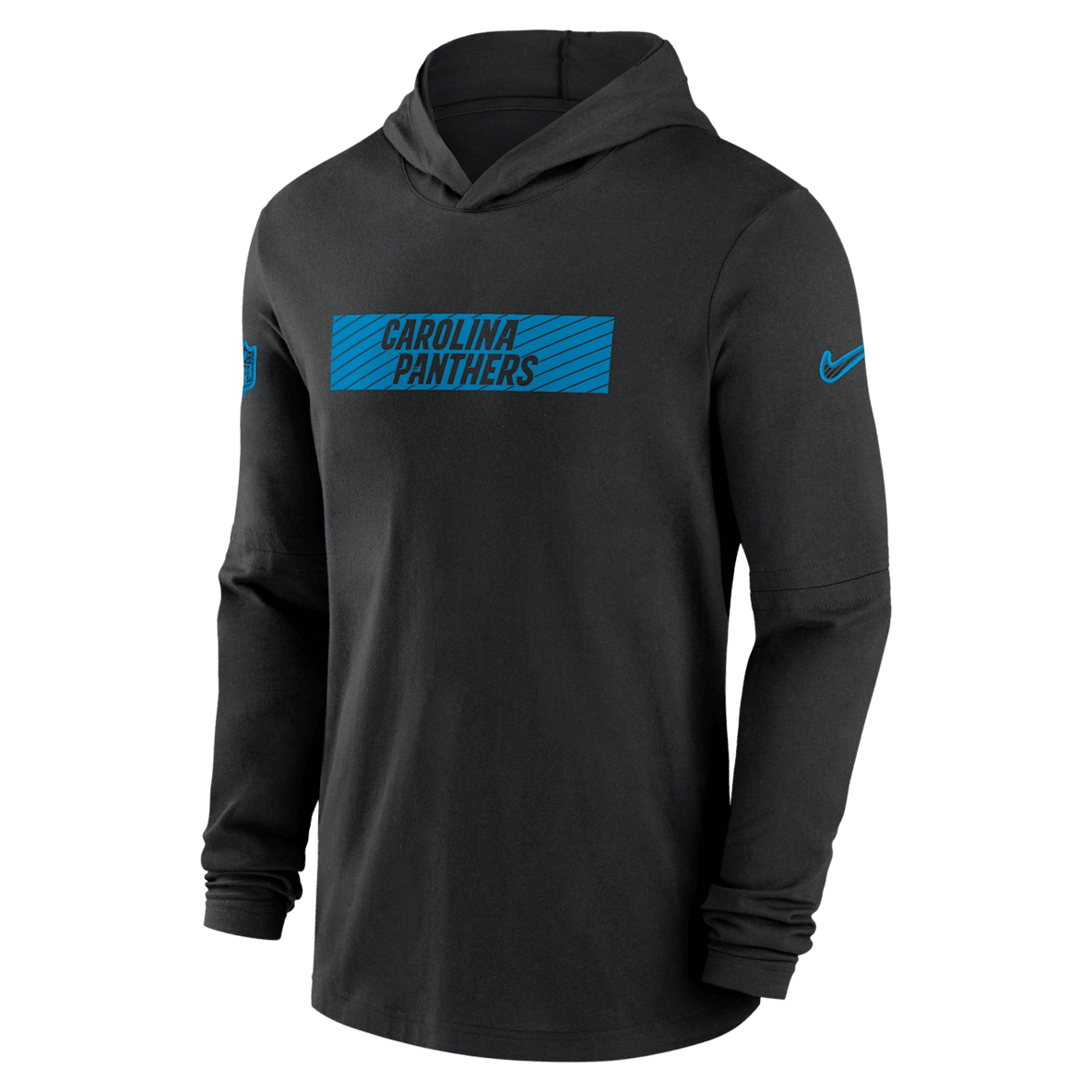 Carolina Panthers Sideline Men's Nike Dri-FIT NFL Long-Sleeve Hooded Top