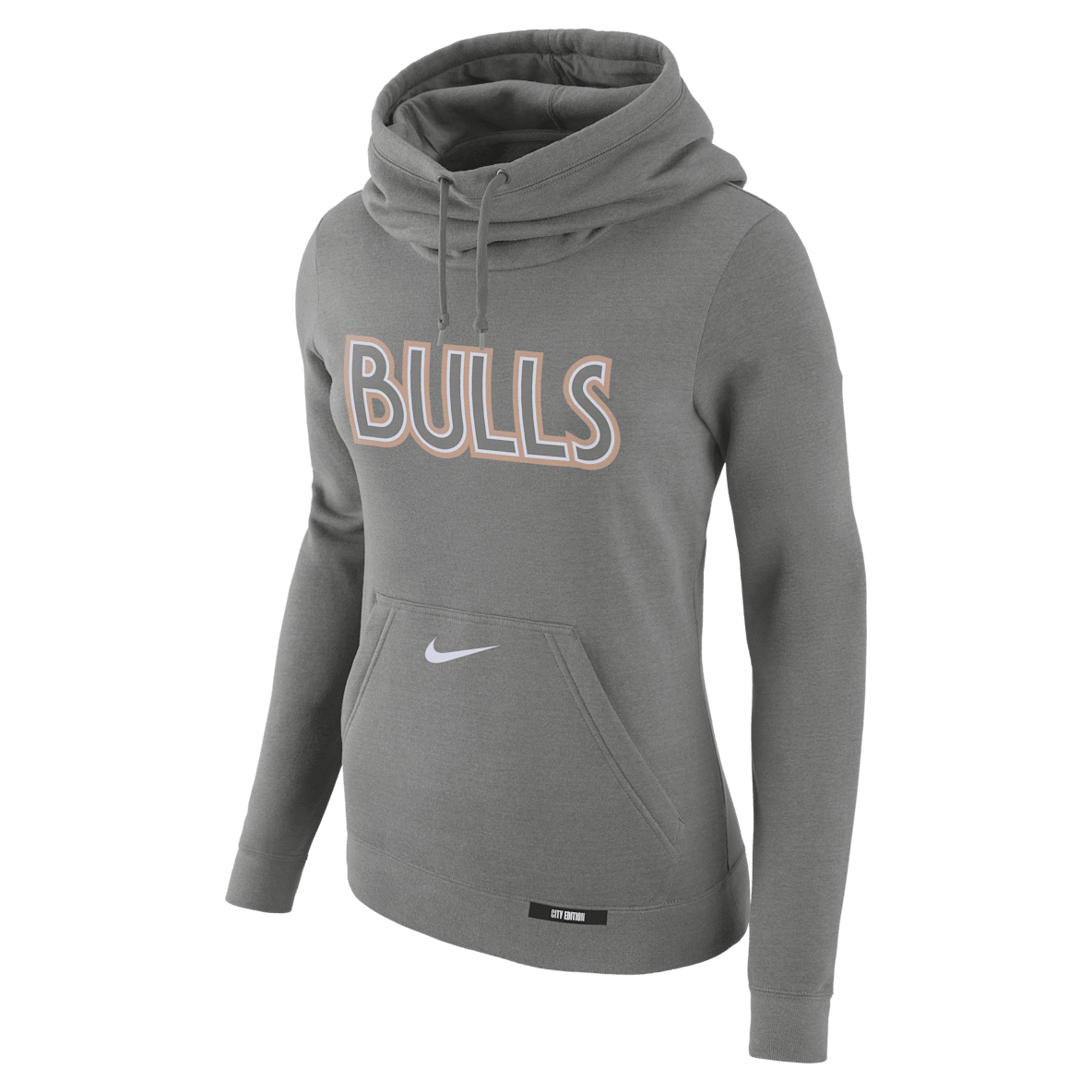 Chicago Bulls Club City Edition Chicago Bulls Club City Edition Women's Nike NBA Fleece Funnel-Neck Hoodie
