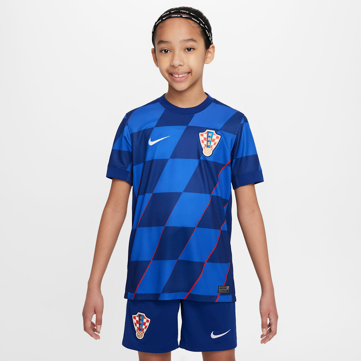 Kroatien 2024/25 Stadium Away Nike Replica Fußballtrikot mit Dri-FIT-Technologie für ältere Kinder