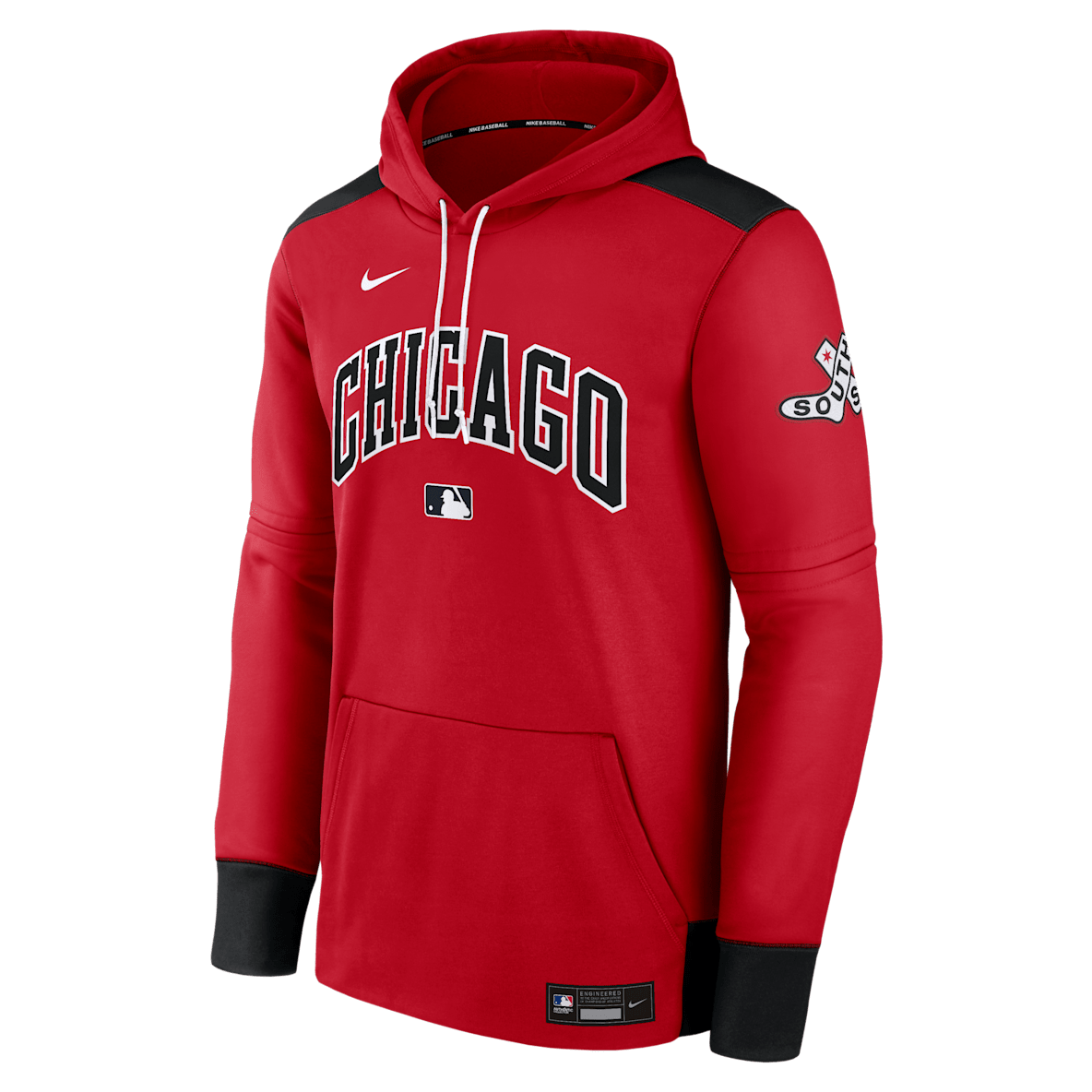 Chicago White Sox Authentic Collection City Connect Chicago White Sox Authentic Collection City Connect Men's Nike Therma MLB Pullover Hoodie