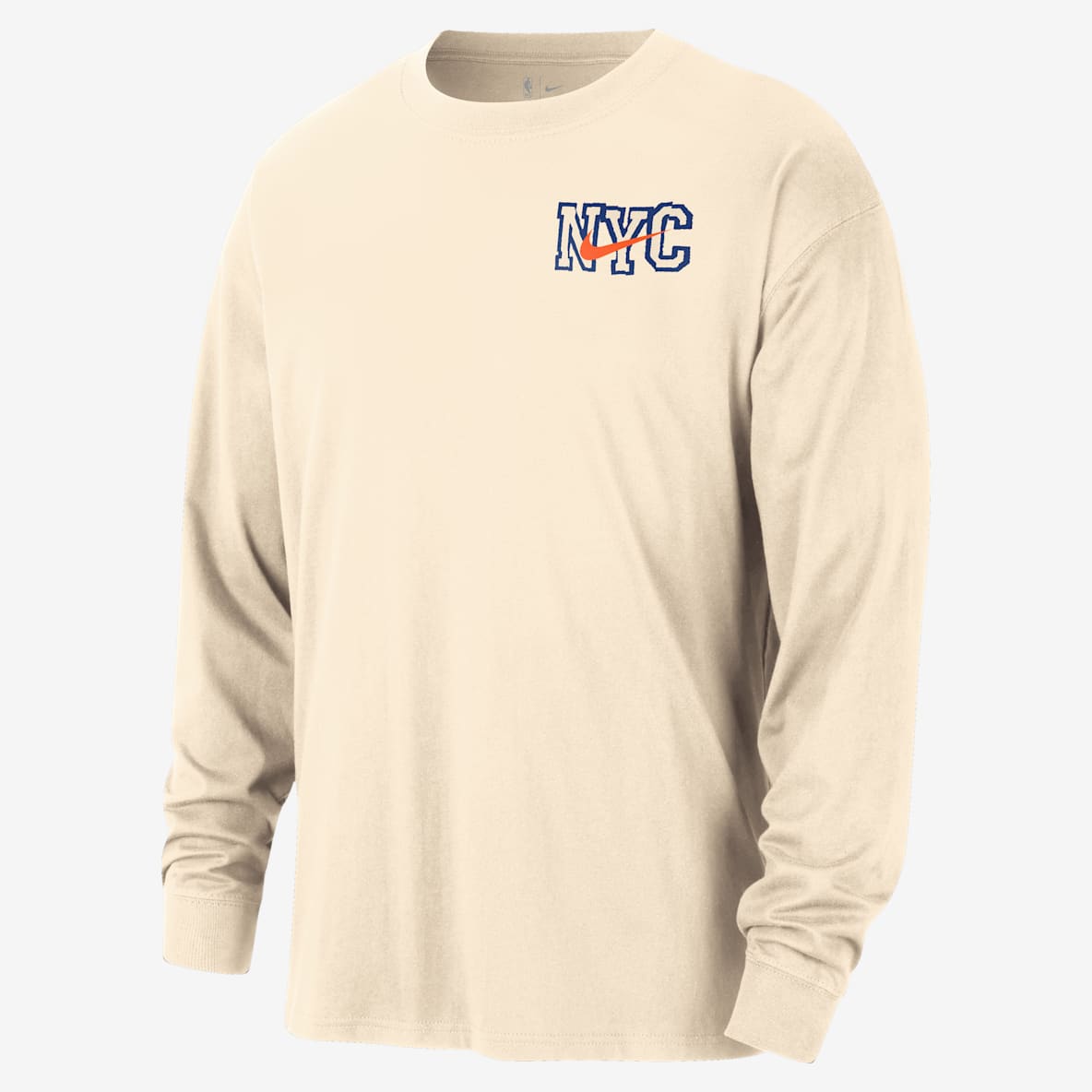 NYC Knicks Essential City Edition Men's Nike NBA Long-Sleeve T-Shirt