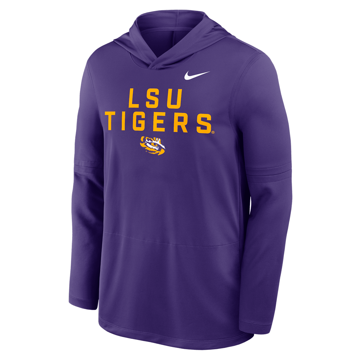 LSU Sideline LSU Sideline Men's Nike Dri-FIT College Long-Sleeve Hooded Top