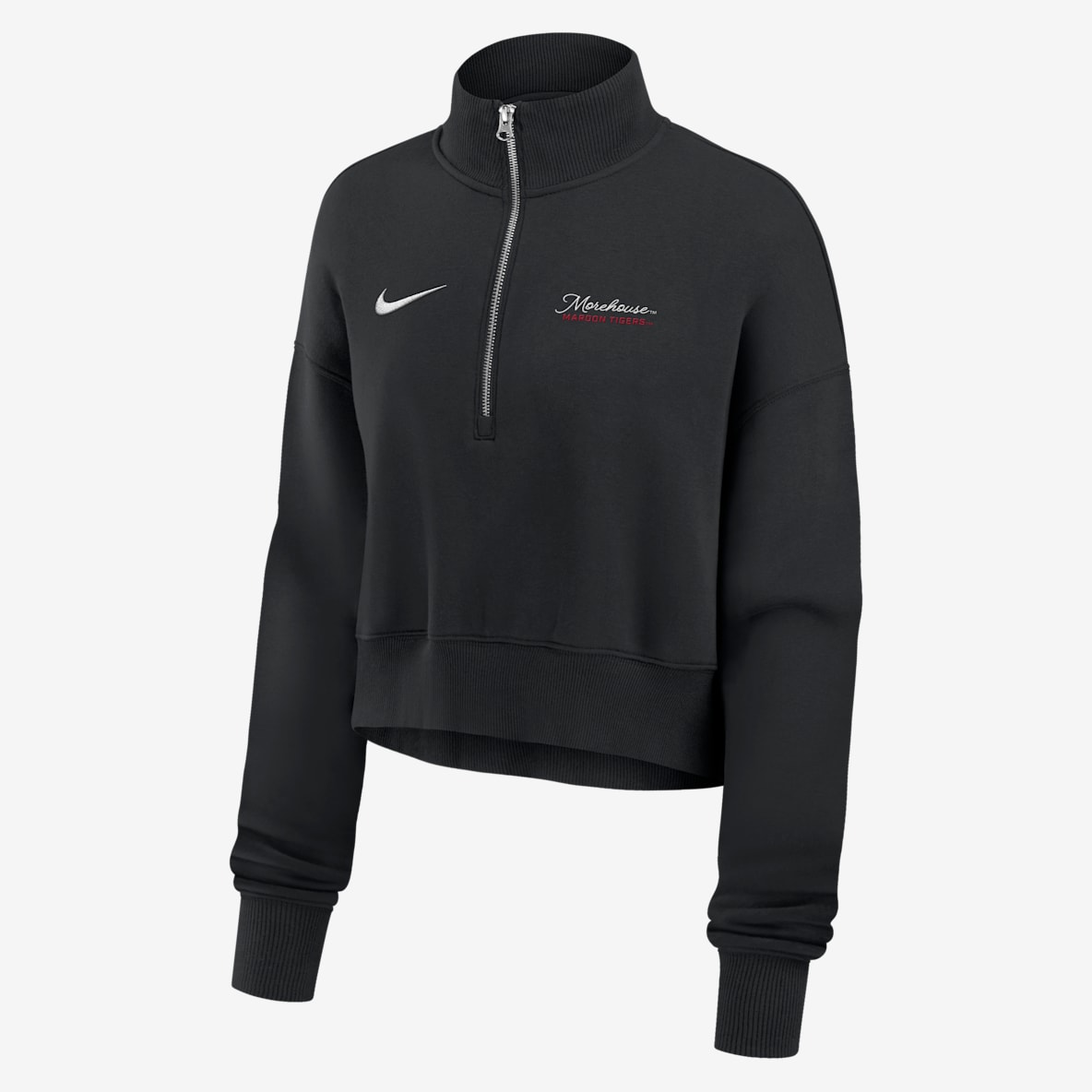 Nike College Phoenix Fleece (Morehouse College) Nike College Phoenix Fleece (Morehouse College) Women's Cropped 1/4-Zip Pullover