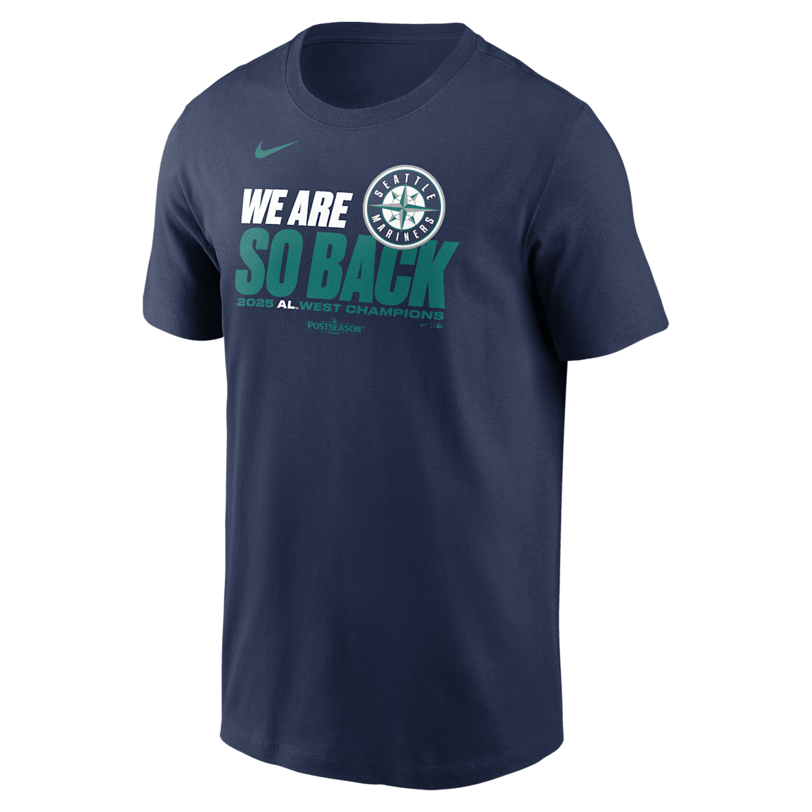 Seattle Mariners 2025 American League West Champions Men's Nike MLB T-Shirt