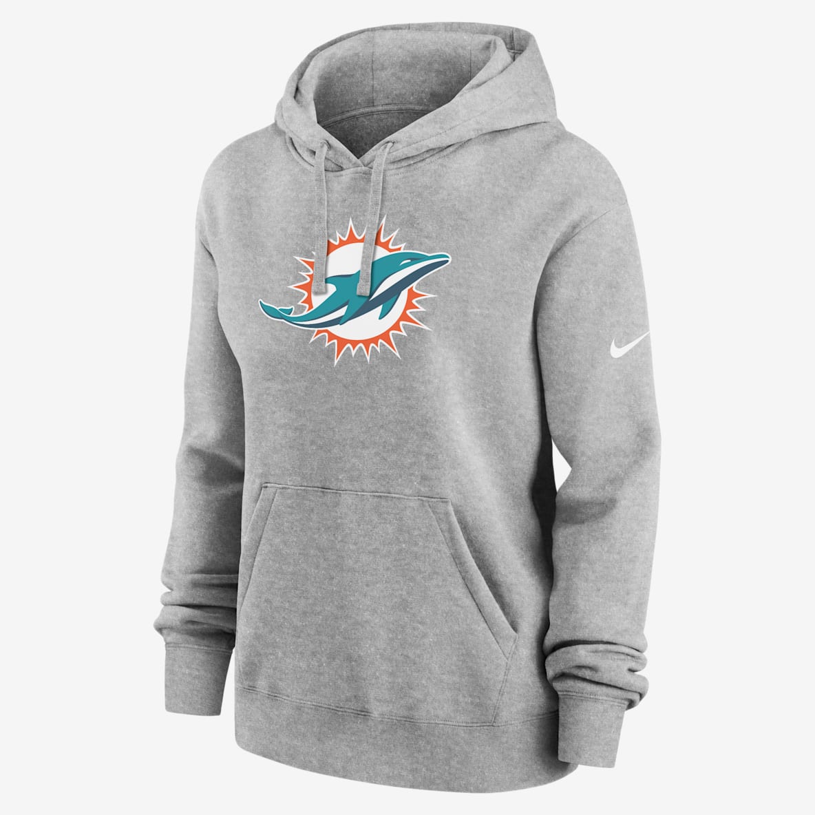 Miami Dolphins Club Sudadera con gorro sin cierre Nike de la NFL para mujer