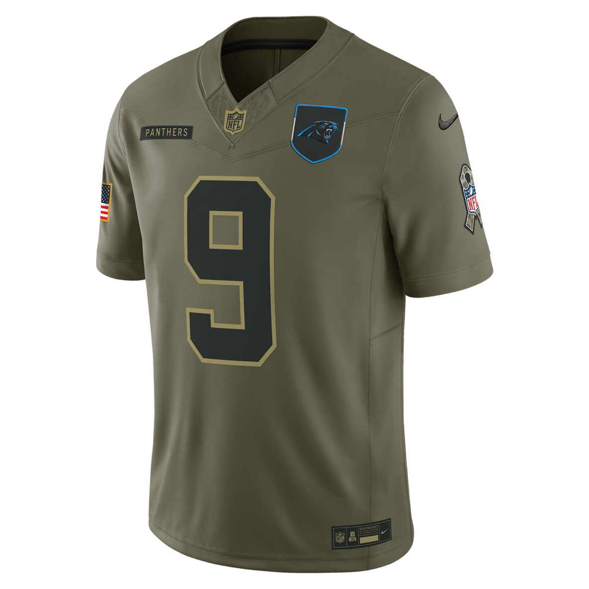 Bryce Young Carolina Panthers Salute to Service Men's Nike Dri-FIT NFL Limited Jersey