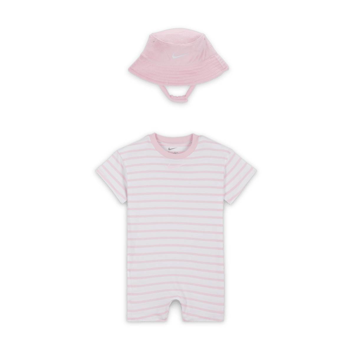 Nike Nike Baby (12-24M) Short Sleeve Romper with Bucket Hat