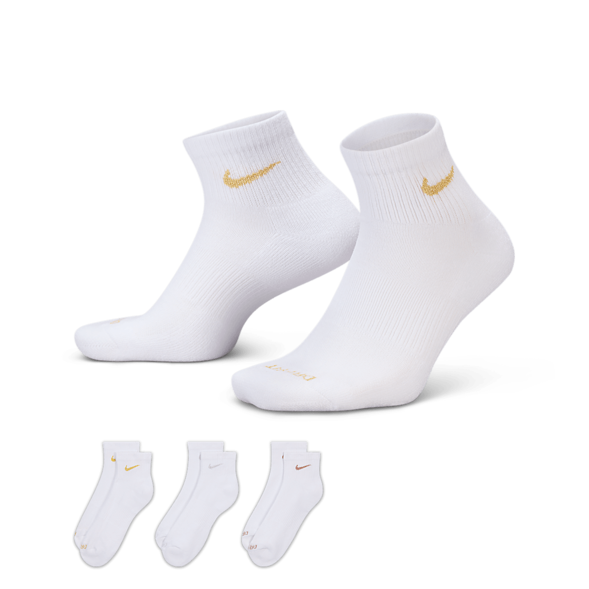 Nike Everyday Plus Cushioned Nike Everyday Plus Cushioned Meias de treino pelo tornozelo (3 pares)