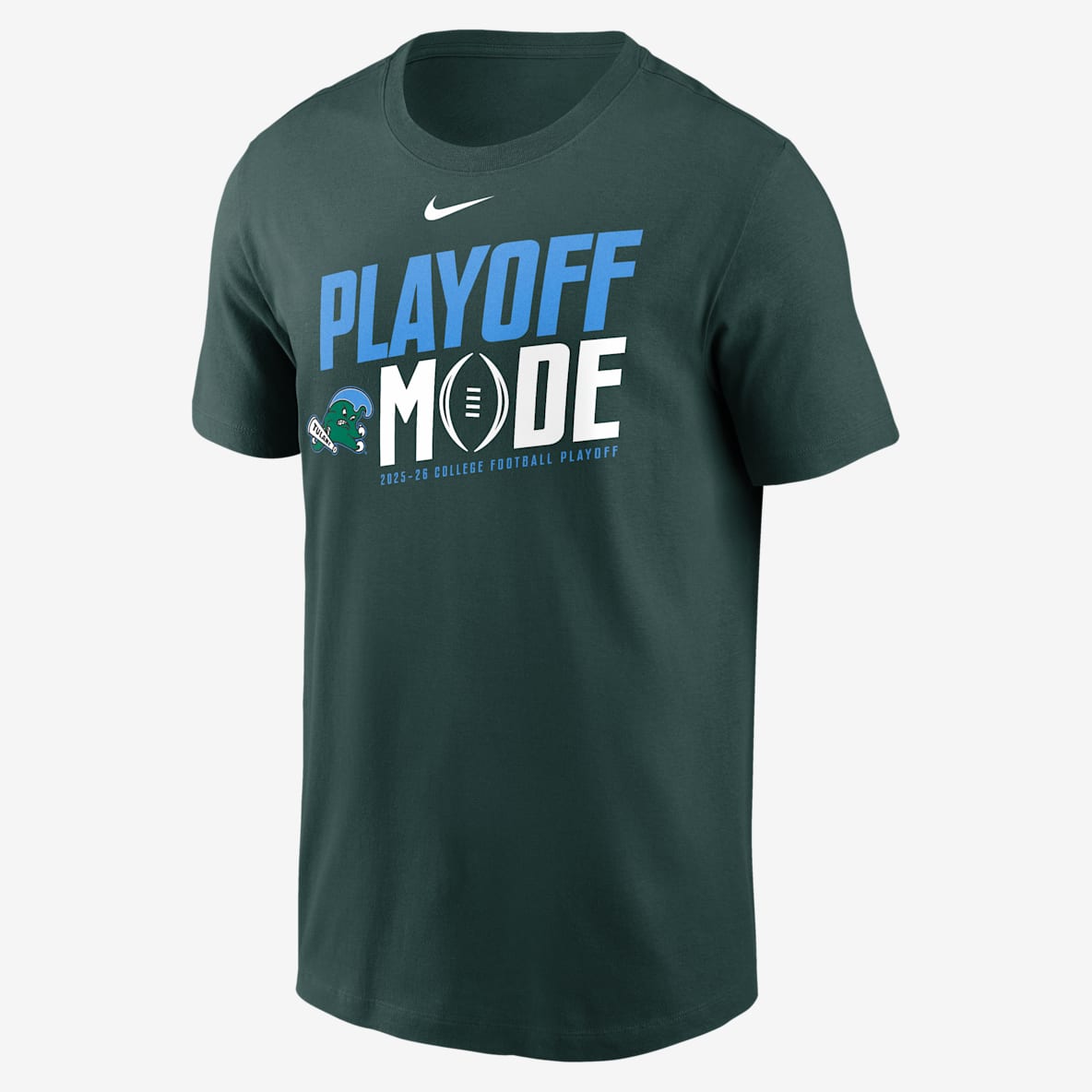 Tulane 2025/26 College Football Playoff Bound Pass Protection Men's Nike College T-Shirt