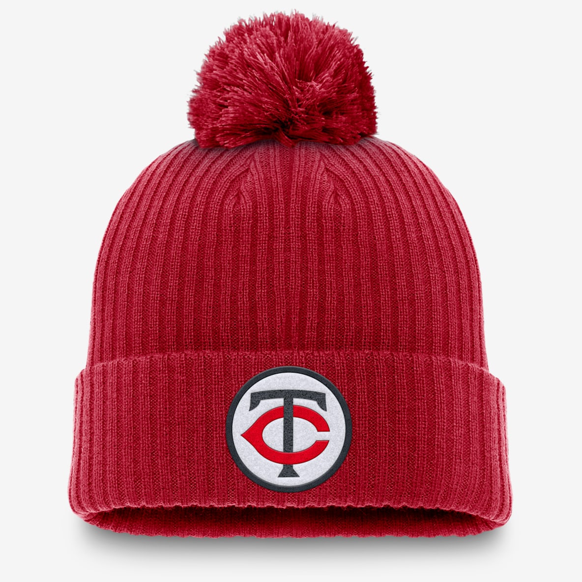 Minnesota Twins Cooperstown Peak Minnesota Twins Cooperstown Peak Gorro con dobladillo y pompón Nike de la MLB para hombre