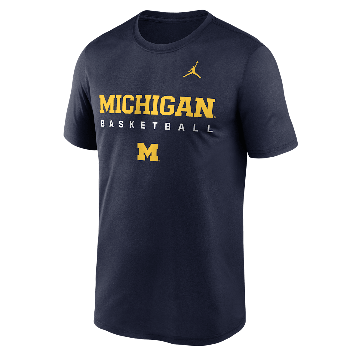 Michigan Courtside Basketball Legend Michigan Courtside Basketball Legend Men's Jordan Brand Dri-FIT College T-Shirt
