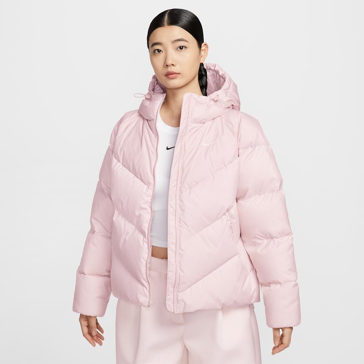 나이키 스포츠웨어 윈드푸퍼 나이키 스포츠웨어 윈드푸퍼 여성 스톰 핏 루즈 후드 다운 패딩