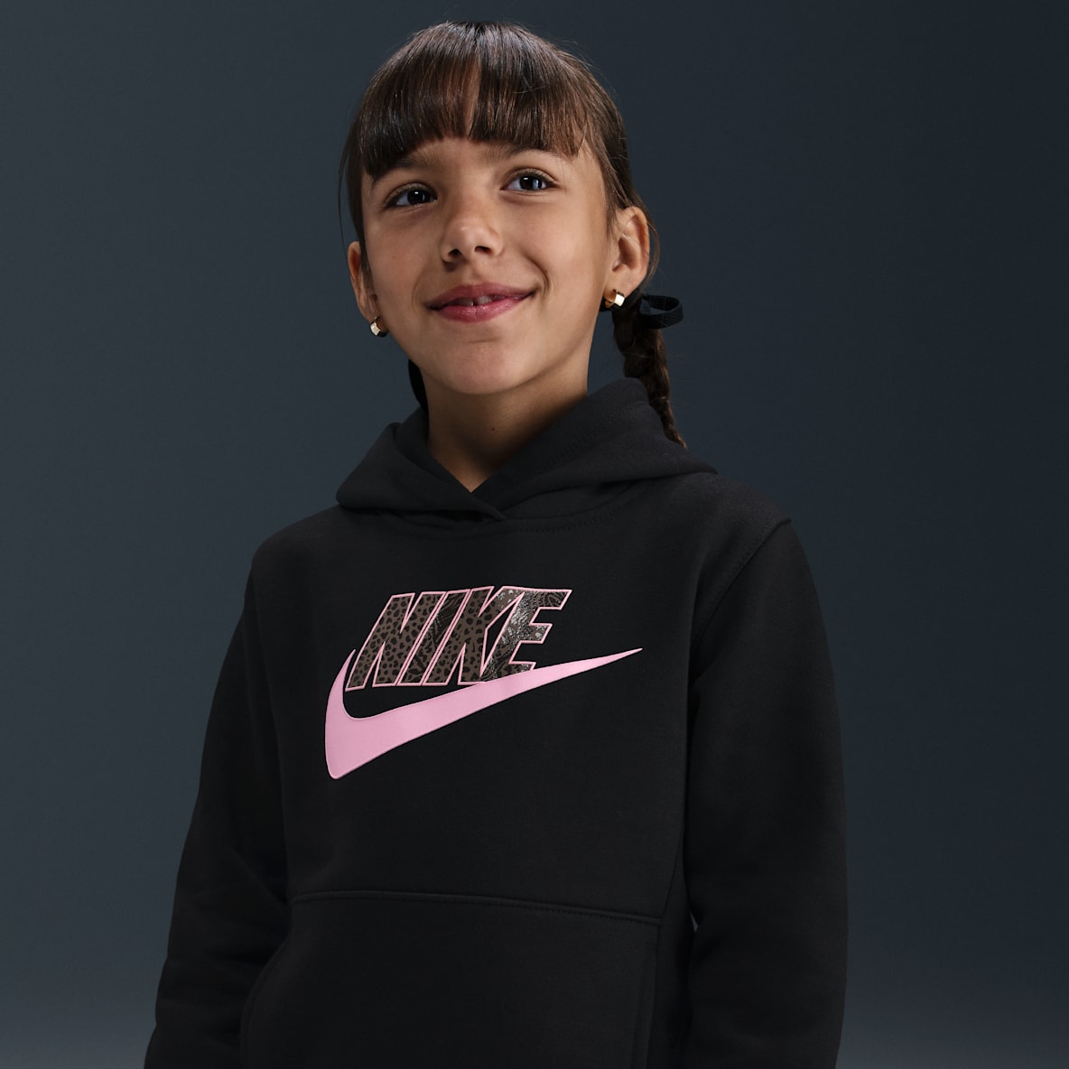 Nike Wild Warmth Nike Wild Warmth Sudadera con gorro sin cierre para niños talla pequeña