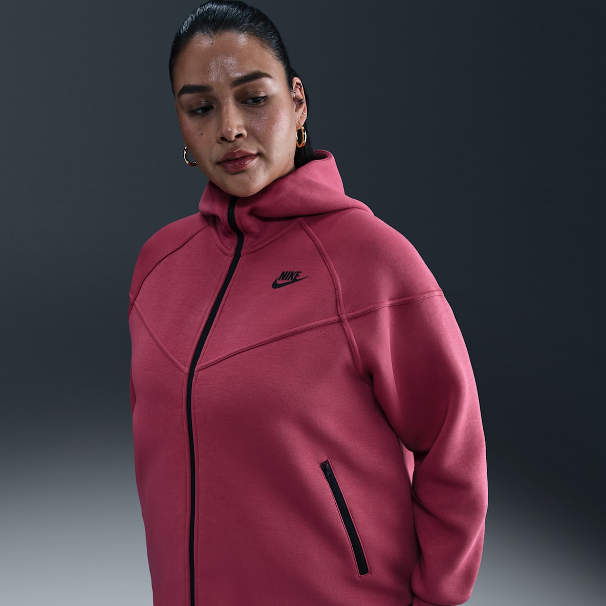 Nike Sportswear Tech Fleece Windrunner Nike Sportswear Tech Fleece Windrunner Women's Full-Zip Hoodie (Plus Size)