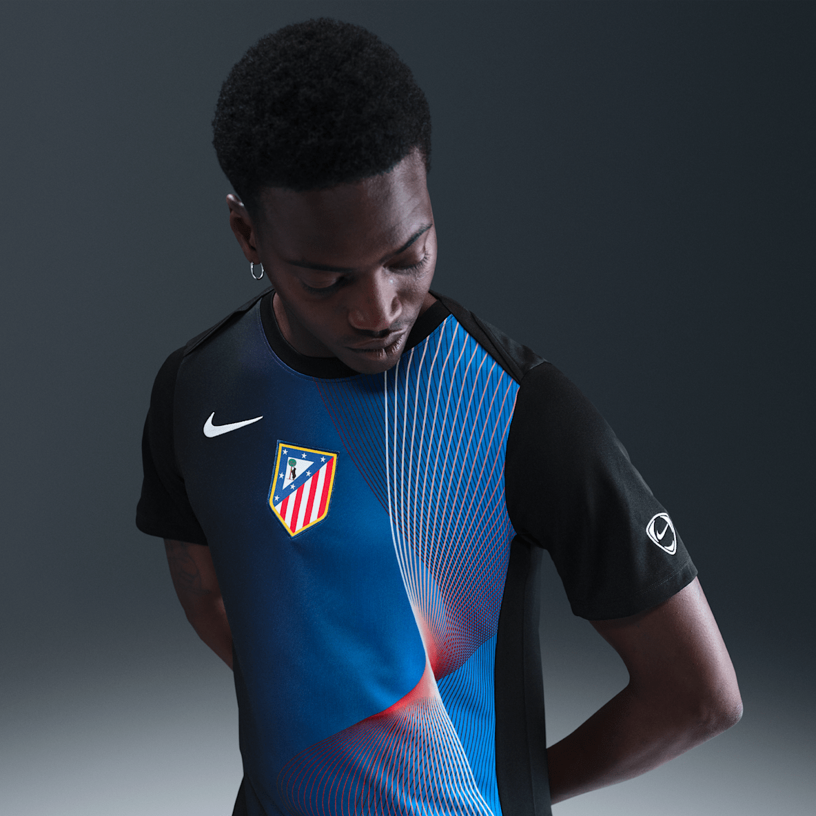 Atlético Madrid Academy Pro Third Atlético Madrid Academy Pro Third Nike Dri-FIT Total 90 Pre-Match-Fußballoberteil (Herren)