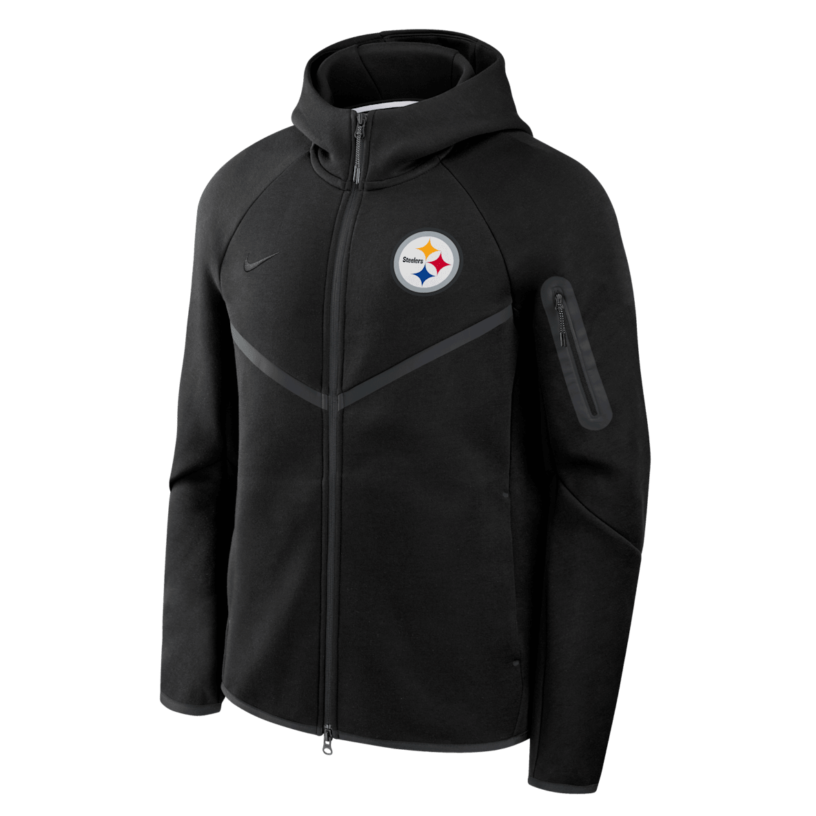 Pittsburgh Steelers Tech Fleece Windrunner Pittsburgh Steelers Tech Fleece Windrunner Men's Nike NFL Full-Zip Hooded Jacket