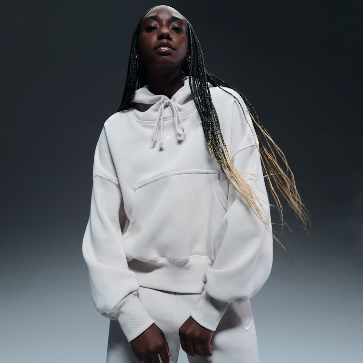 Nike Sportswear Phoenix Fleece Nike Sportswear Phoenix Fleece Sudadera con gorro sin cierre over-oversized para mujer