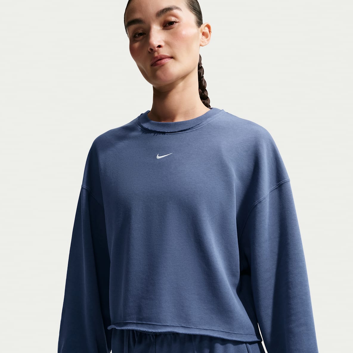 나이키 스포츠웨어 칠 테리 여성 오버사이즈 프렌치 테리 크루넥 스웻셔츠