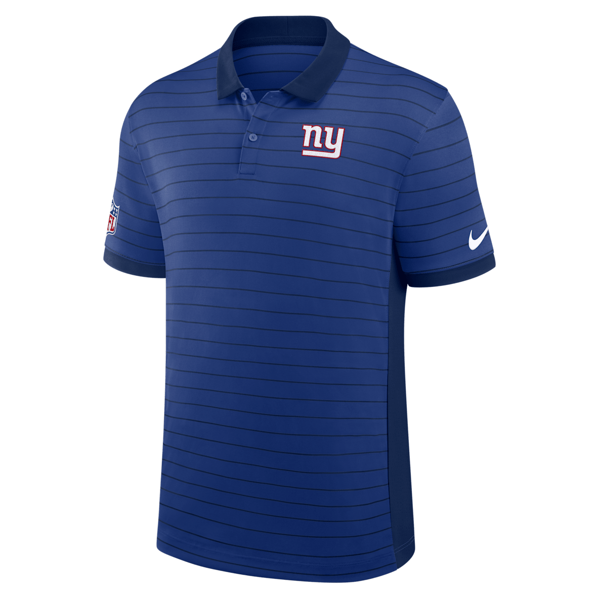 New York Giants Sideline Victory Stripe New York Giants Sideline Victory Stripe Men's Nike Dri-FIT NFL Polo