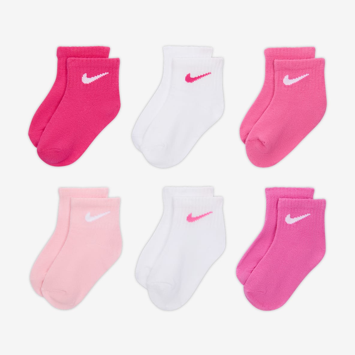 Nike Swoosh Nike Swoosh Baby/Toddler Ankle Socks (6 Pairs)